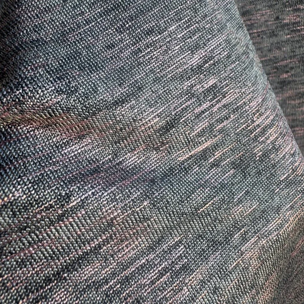 by Anthropologie Dolman Short Sleeve V-Neck Gray Metallic Blouse Shirt Size S